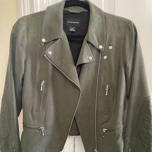 Club Monaco lightweight drapey moto jacket